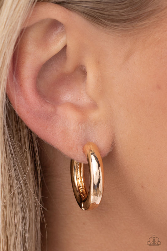 The New Classic - gold - Paparazzi earrings