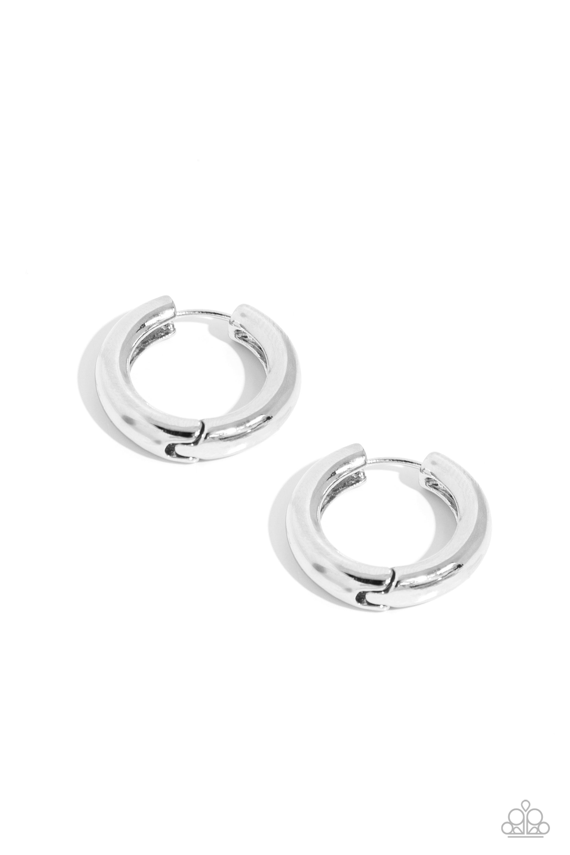 The New Classic - silver - Paparazzi earrings