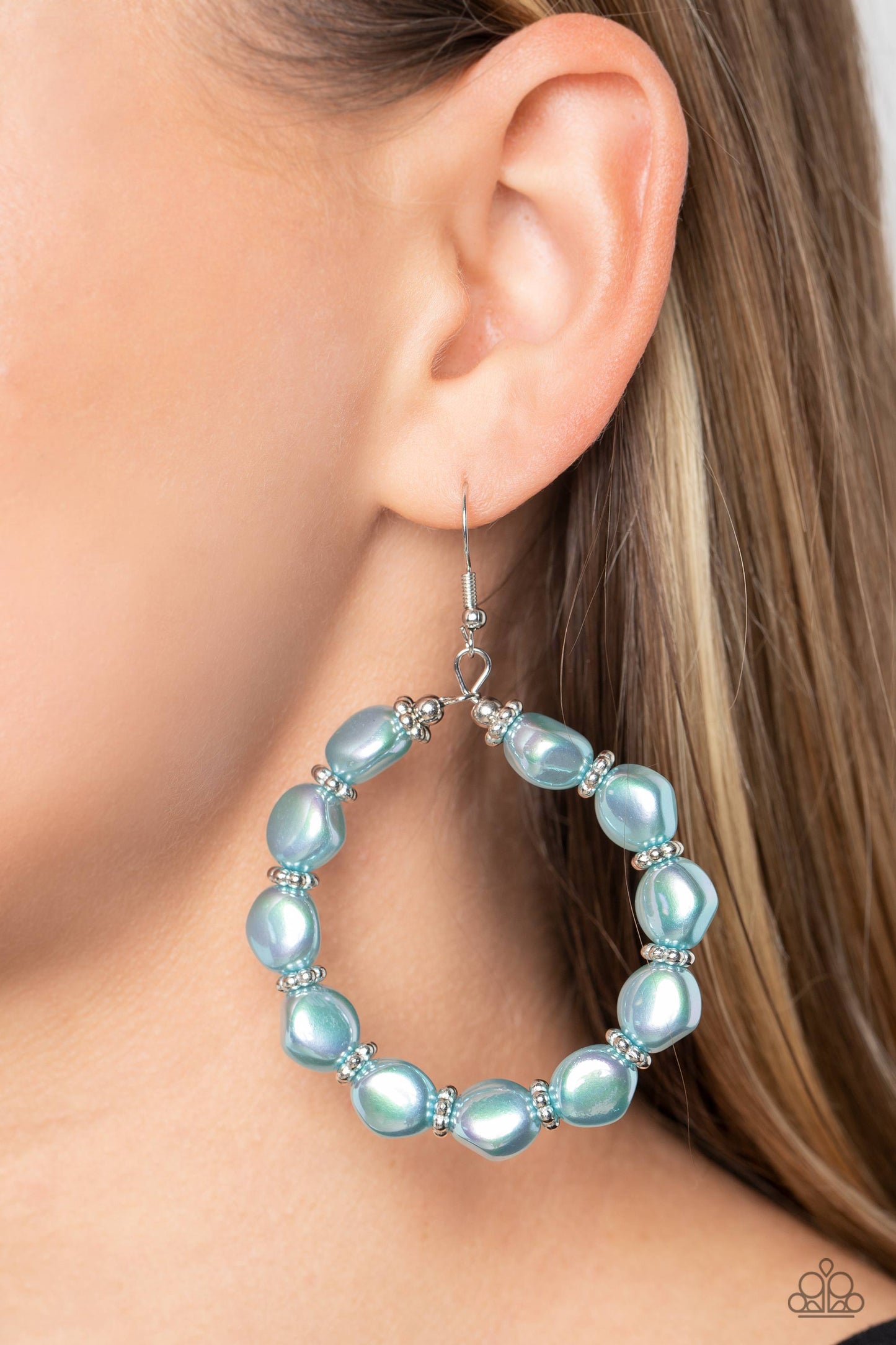 The PEARL Next Door - blue - Paparazzi earrings