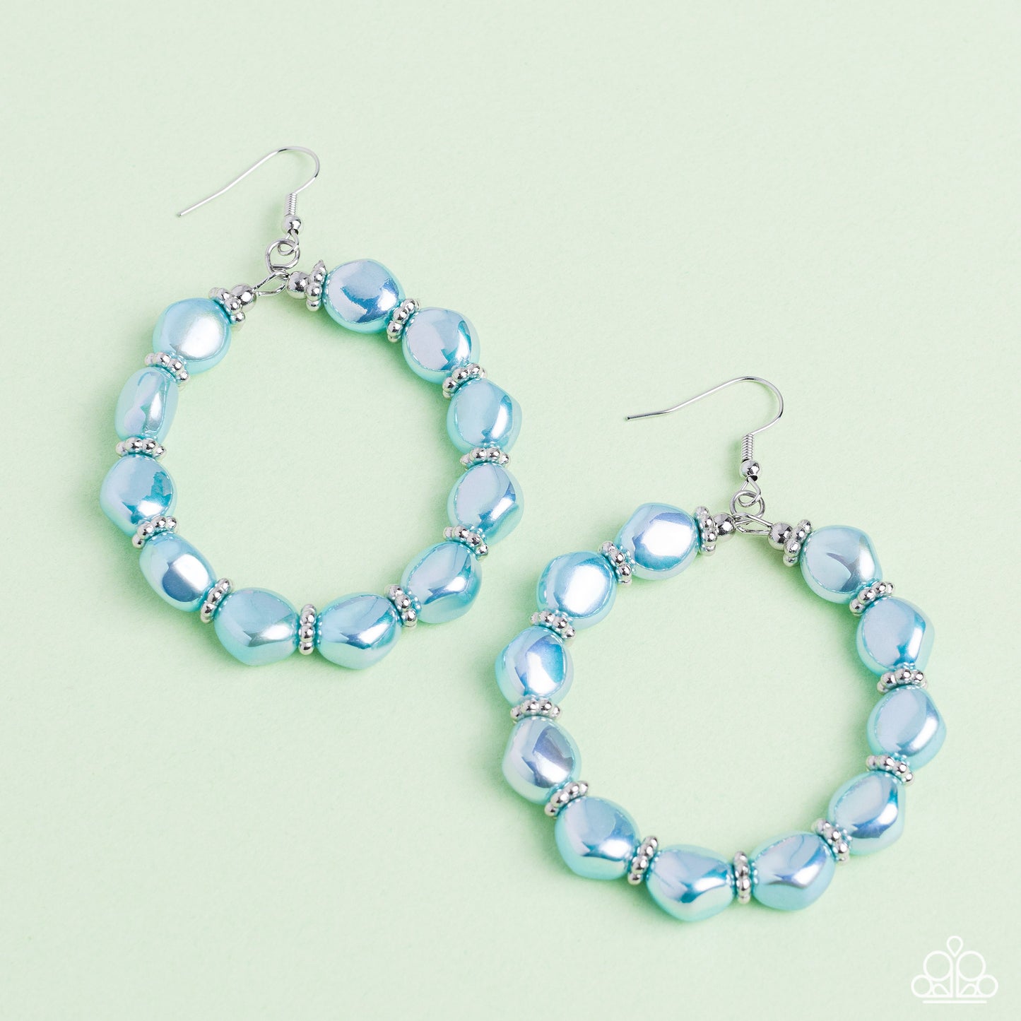 The PEARL Next Door - blue - Paparazzi earrings