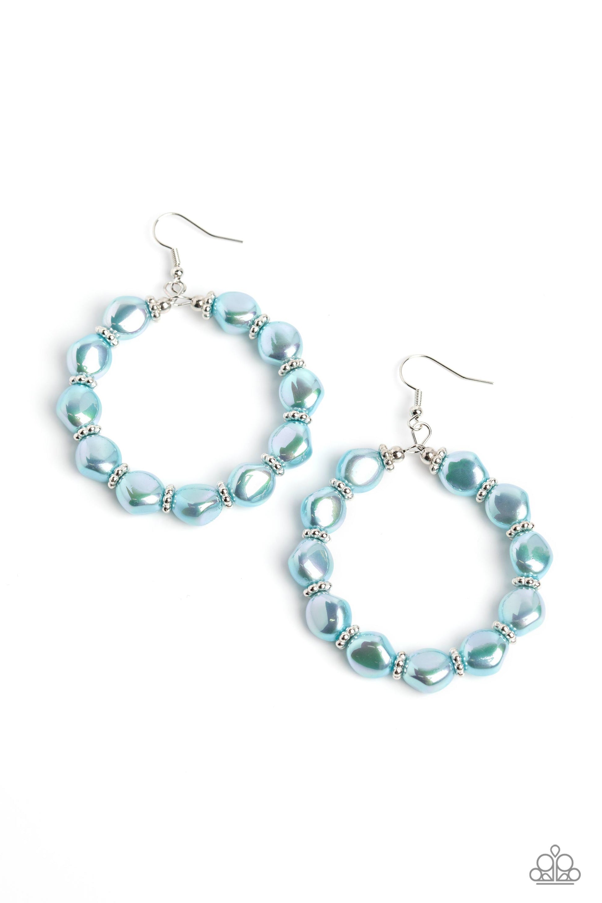 The PEARL Next Door - blue - Paparazzi earrings