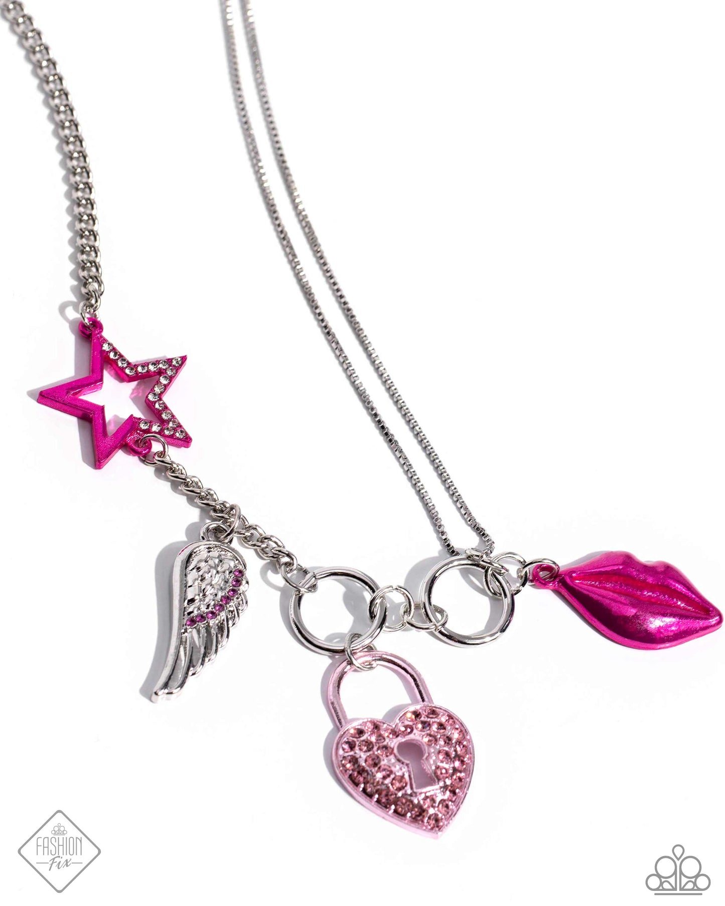 The Princess and the Popstar - pink - Paparazzi necklace