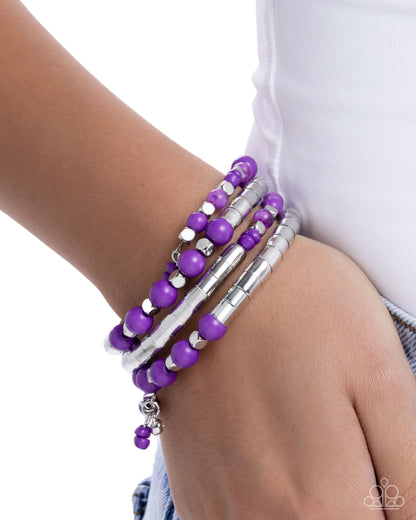 The Rite of Color - purple - Paparazzi bracelet