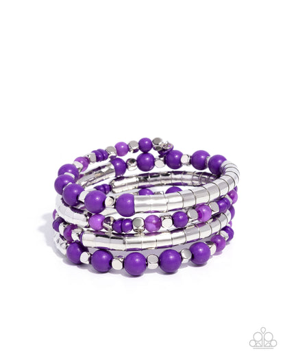 The Rite of Color - purple - Paparazzi bracelet