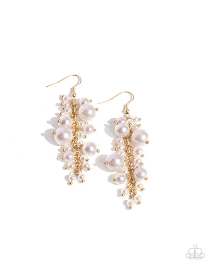 The Rumors are True - gold - Paparazzi earrings