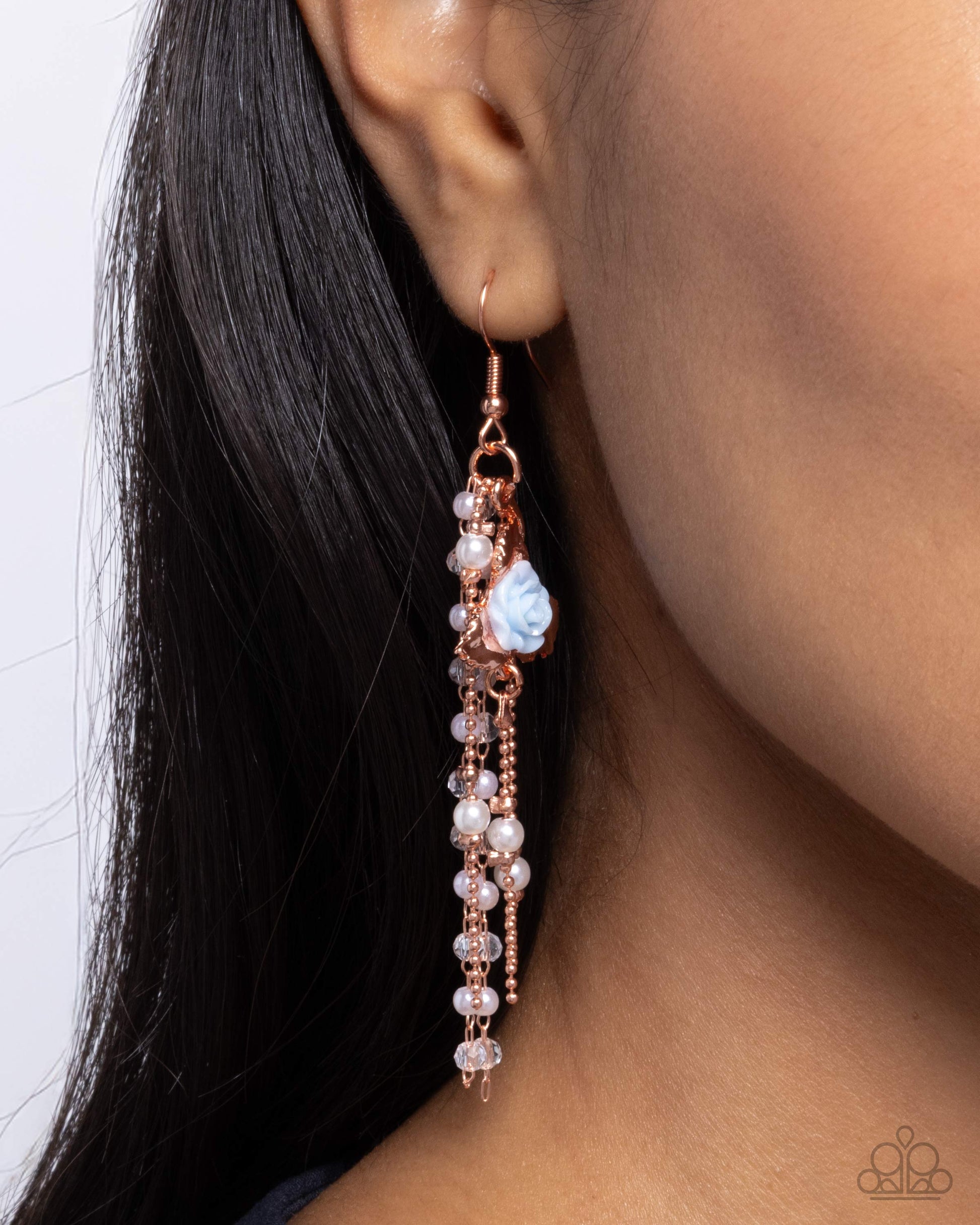 The Toast of the Ton - copper - Paparazzi earrings
