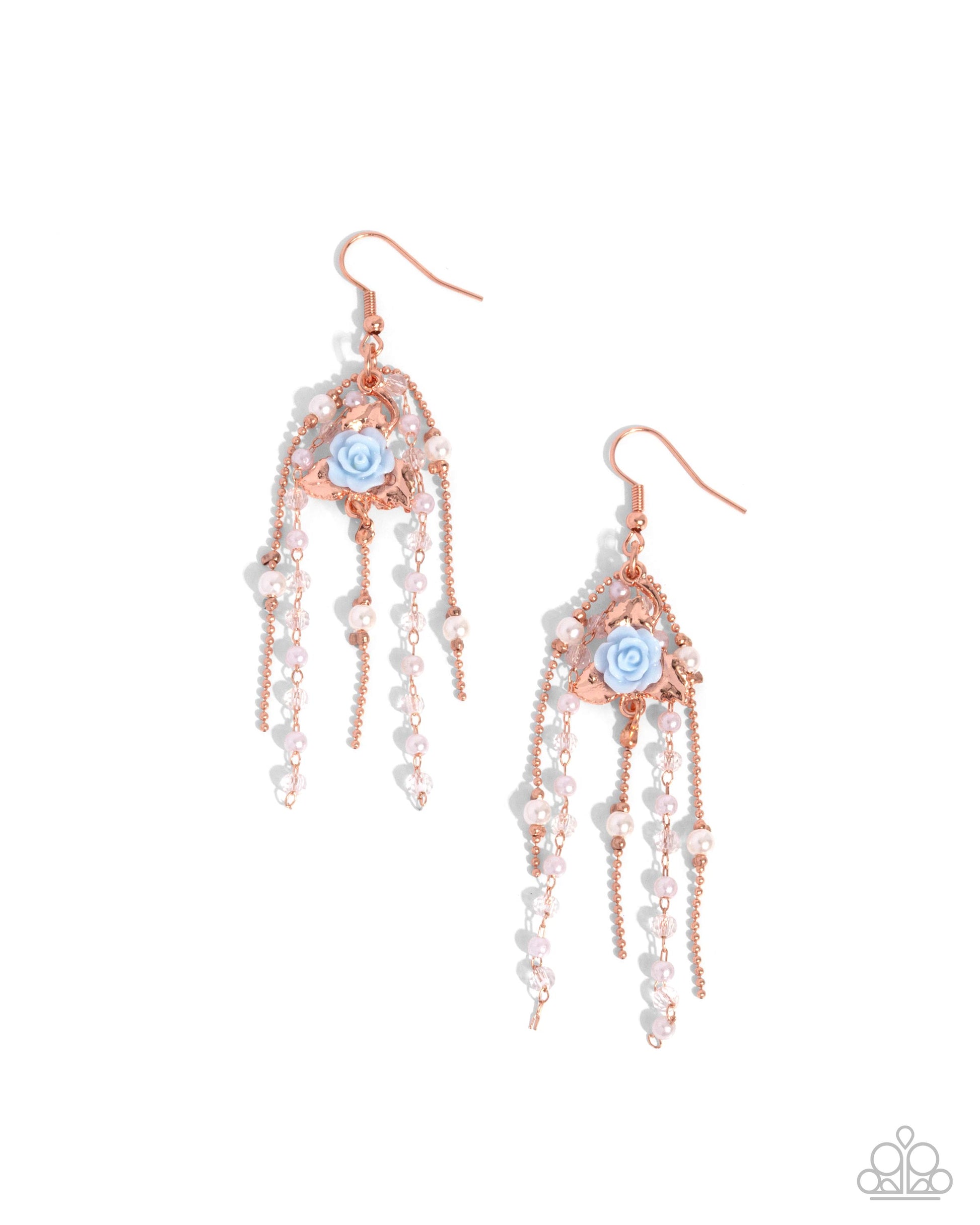 The Toast of the Ton - copper - Paparazzi earrings
