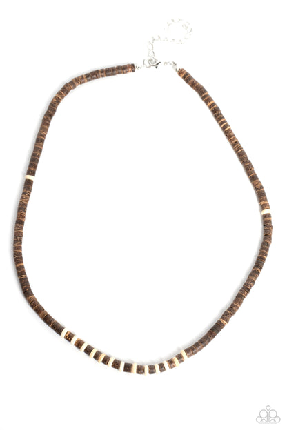 The WOOD Times - white - Paparazzi MENS necklace