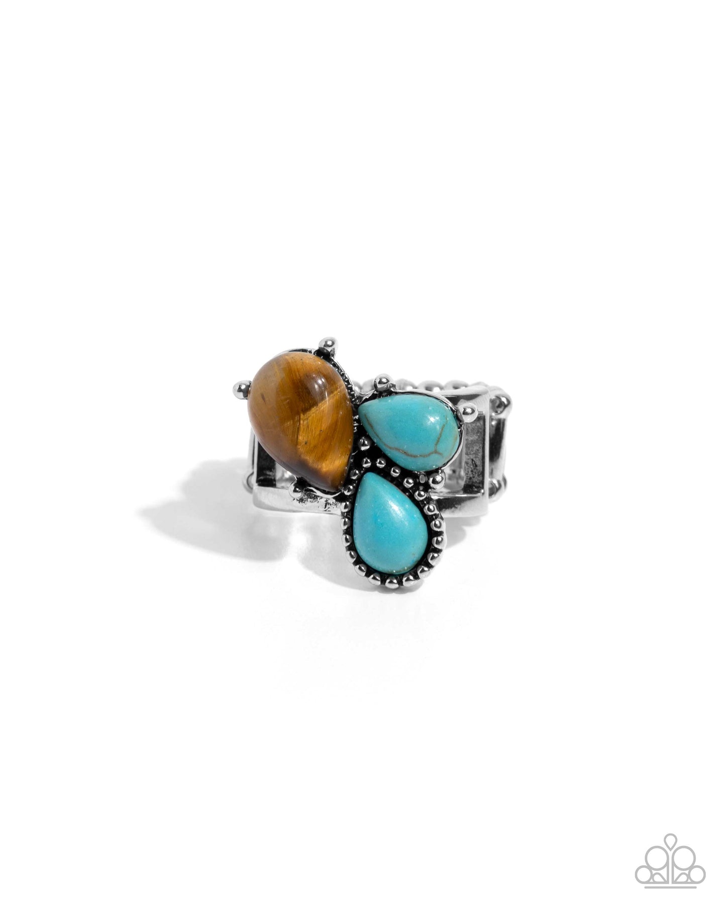 Themed Trio - brown - Paparazzi ring