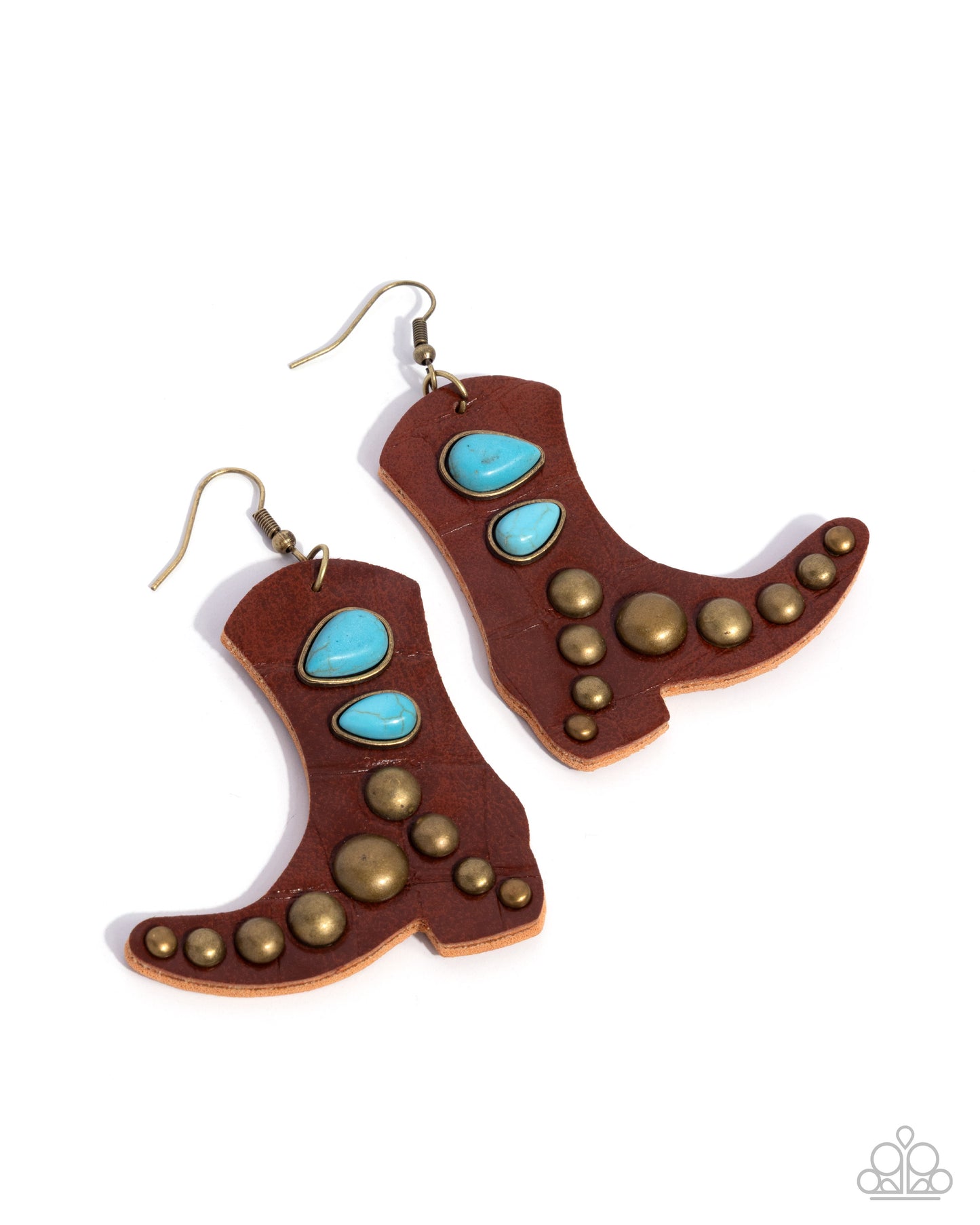 These Boots Were Made for Dancing - brown - Paparazzi earrings