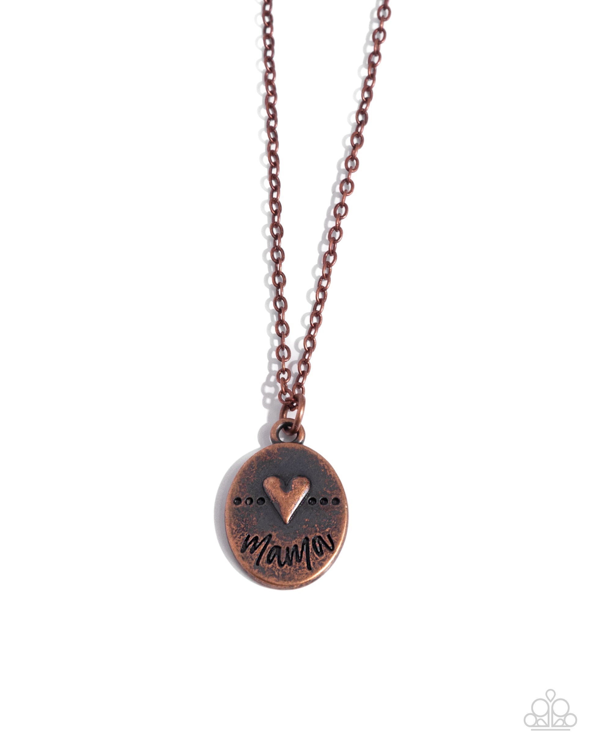 They Call Me Mama - copper - Paparazzi necklace
