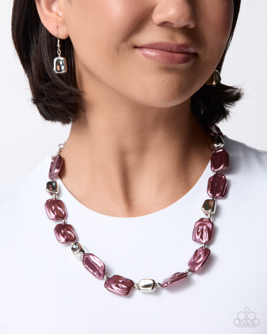 Thorough Tapestry - purple - Paparazzi necklace