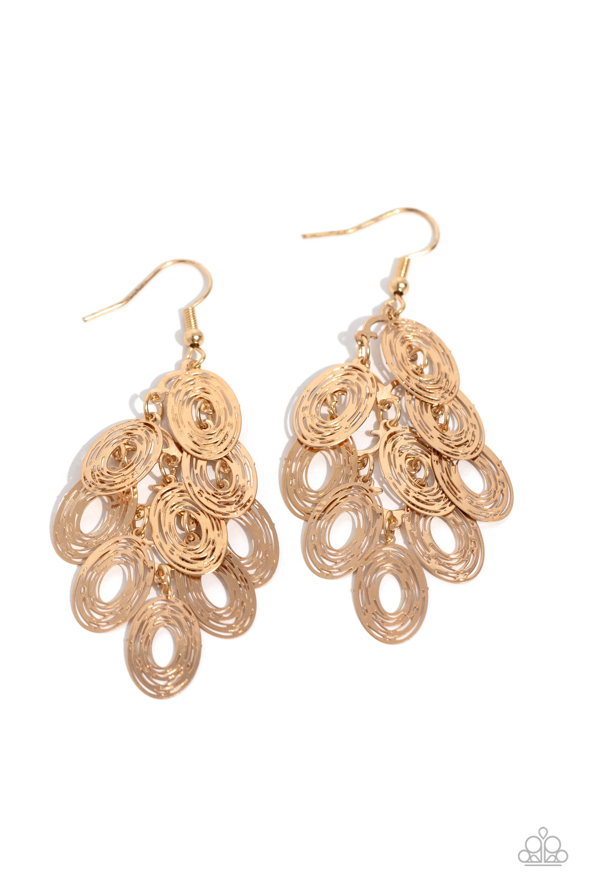 Thrift Shop Twinkle - gold - Paparazzi earrings