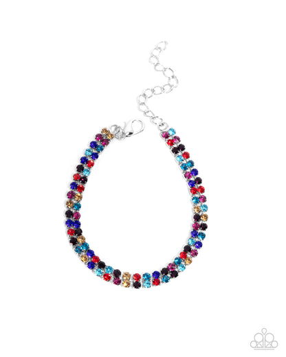 Thrilling Trio - multi - Paparazzi bracelet