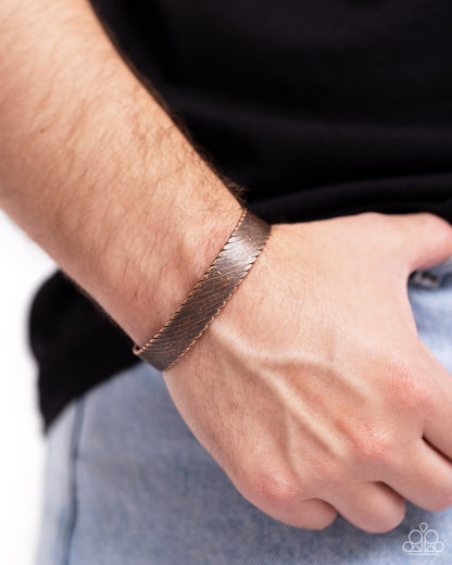 Thunder Trek - copper - Paparazzi MENS bracelet