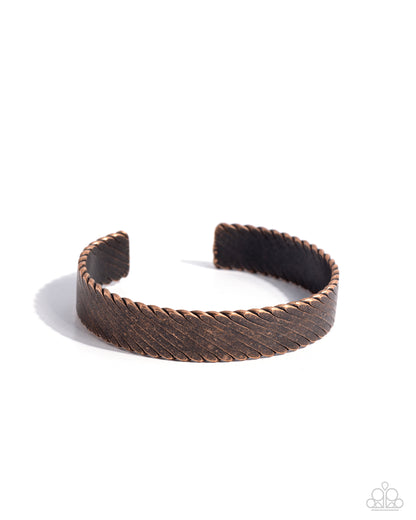 Thunder Trek - copper - Paparazzi MENS bracelet