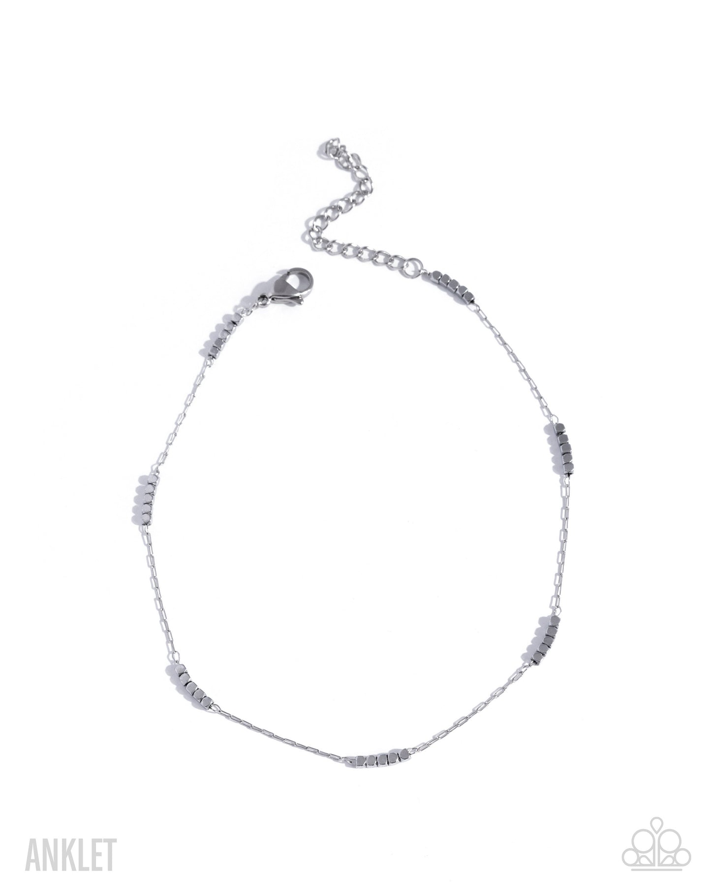 Tiered Tribute - silver - Paparazzi anklet