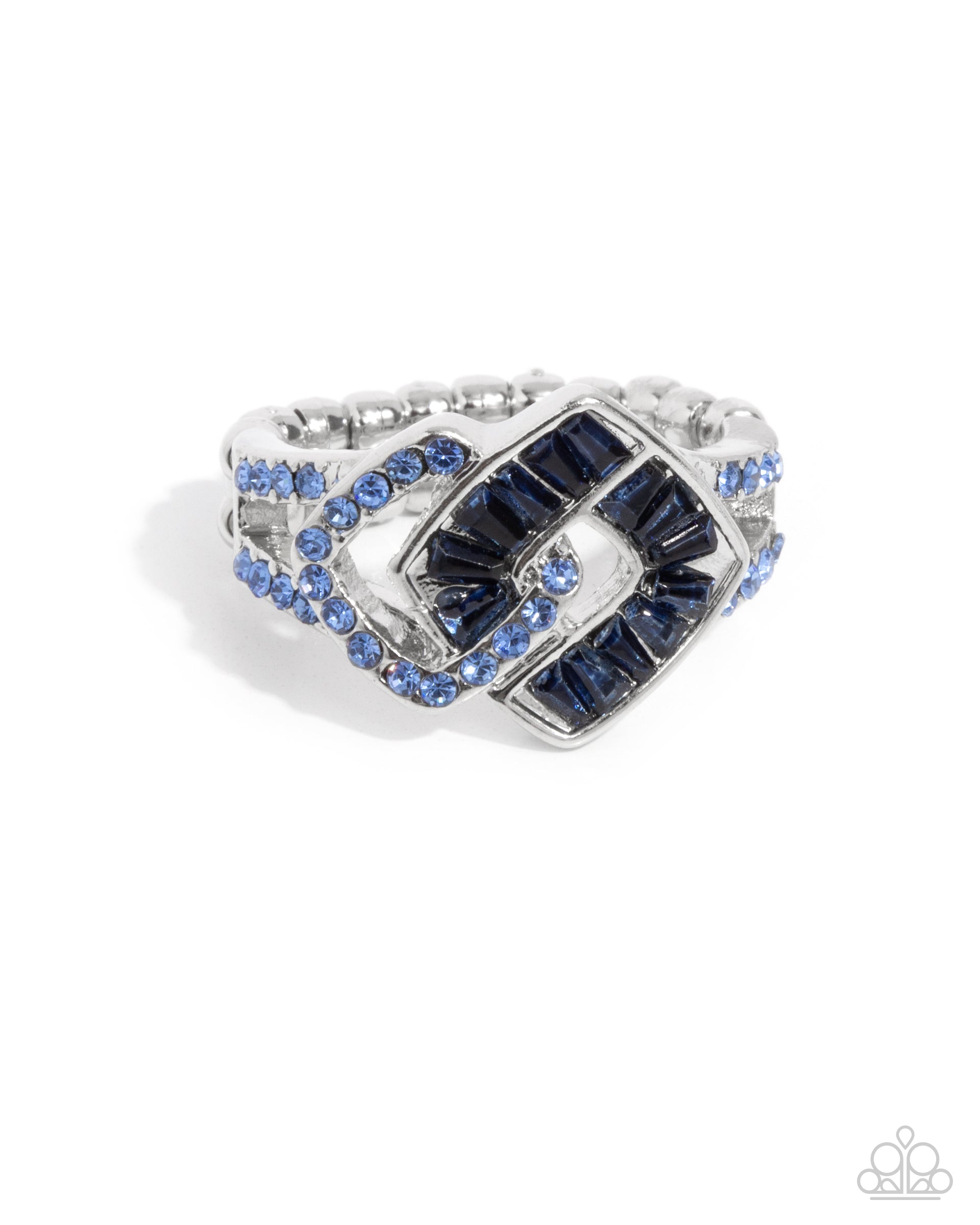 Tilted Travel - blue - Paparazzi ring
