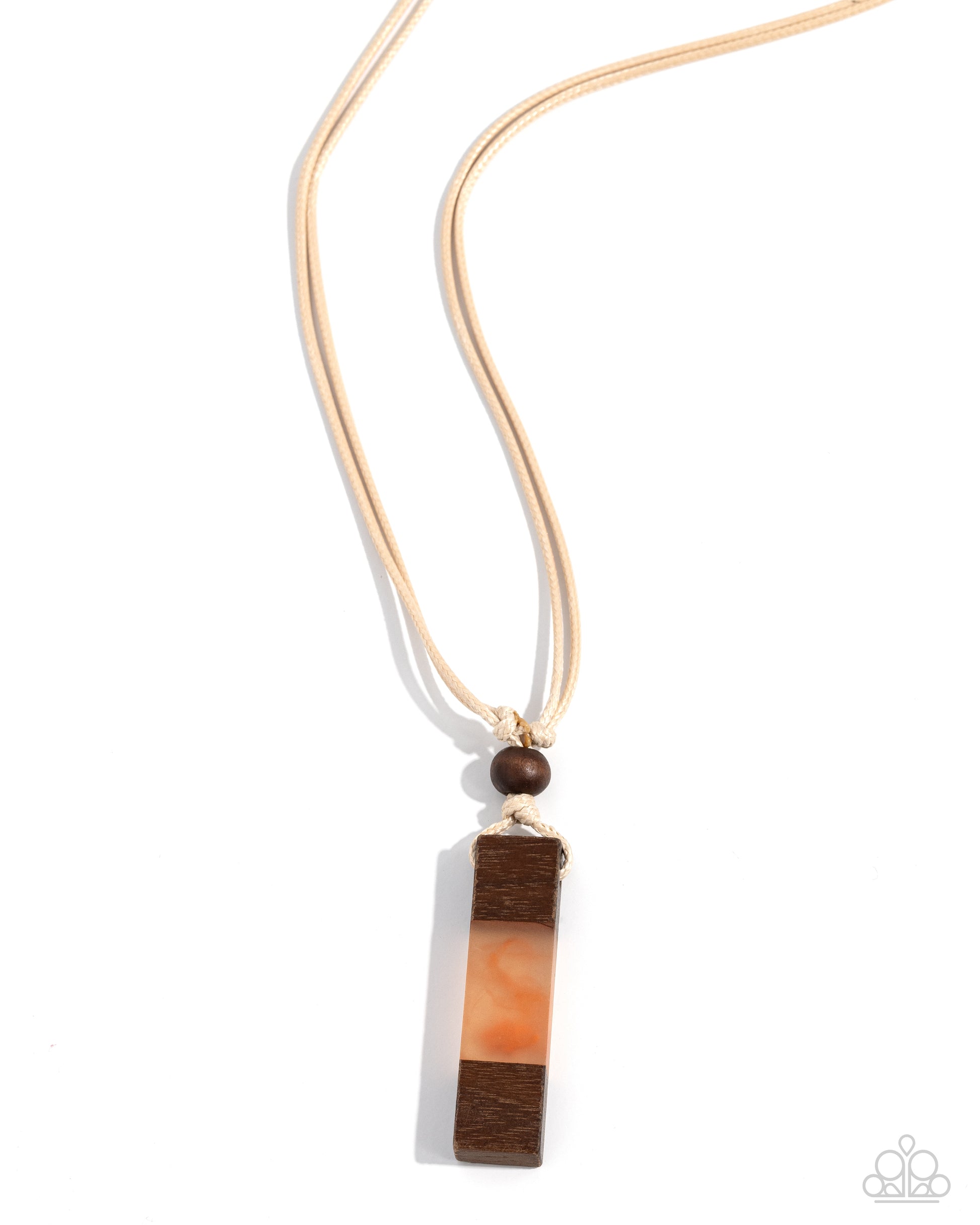 Timber Totem - orange - Paparazzi MENS necklace