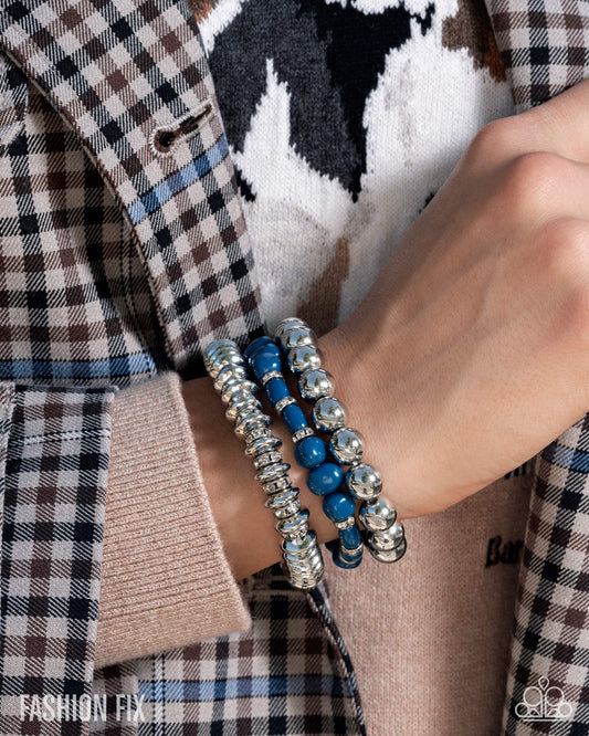 Timeless Tangibility - blue - Paparazzi bracelet