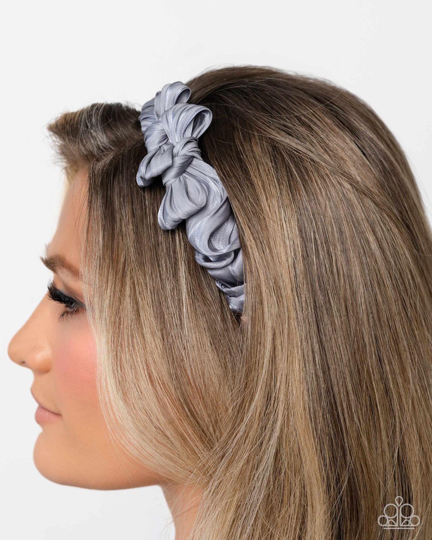 Timeless Ties - silver - Paparazzi headband