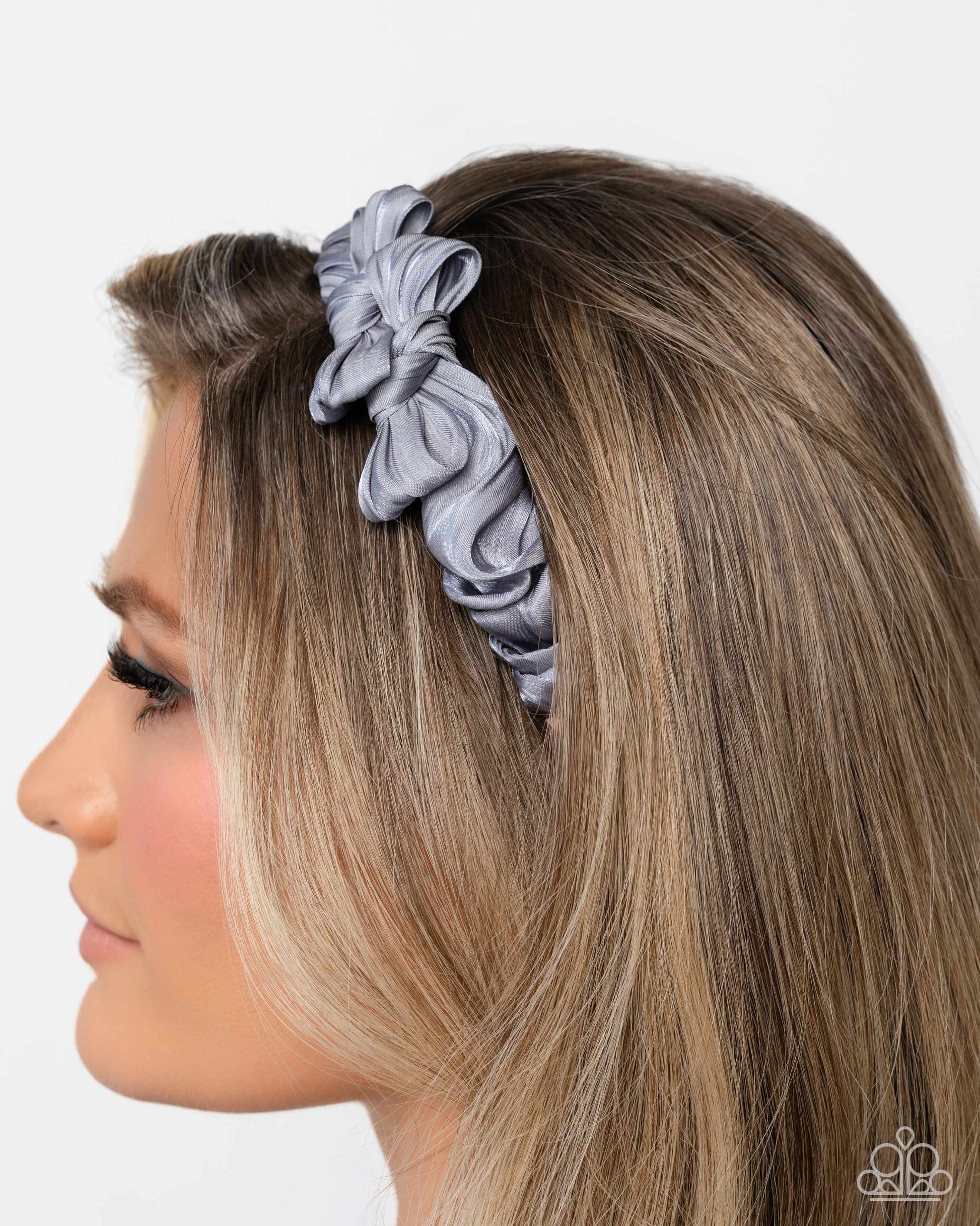 Timeless Ties - silver - Paparazzi headband
