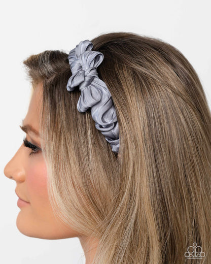 Timeless Ties - silver - Paparazzi headband