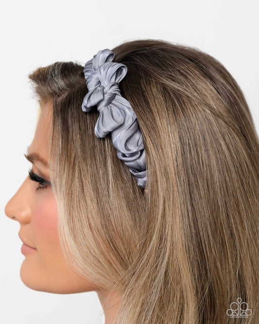 Timeless Ties - silver - Paparazzi headband