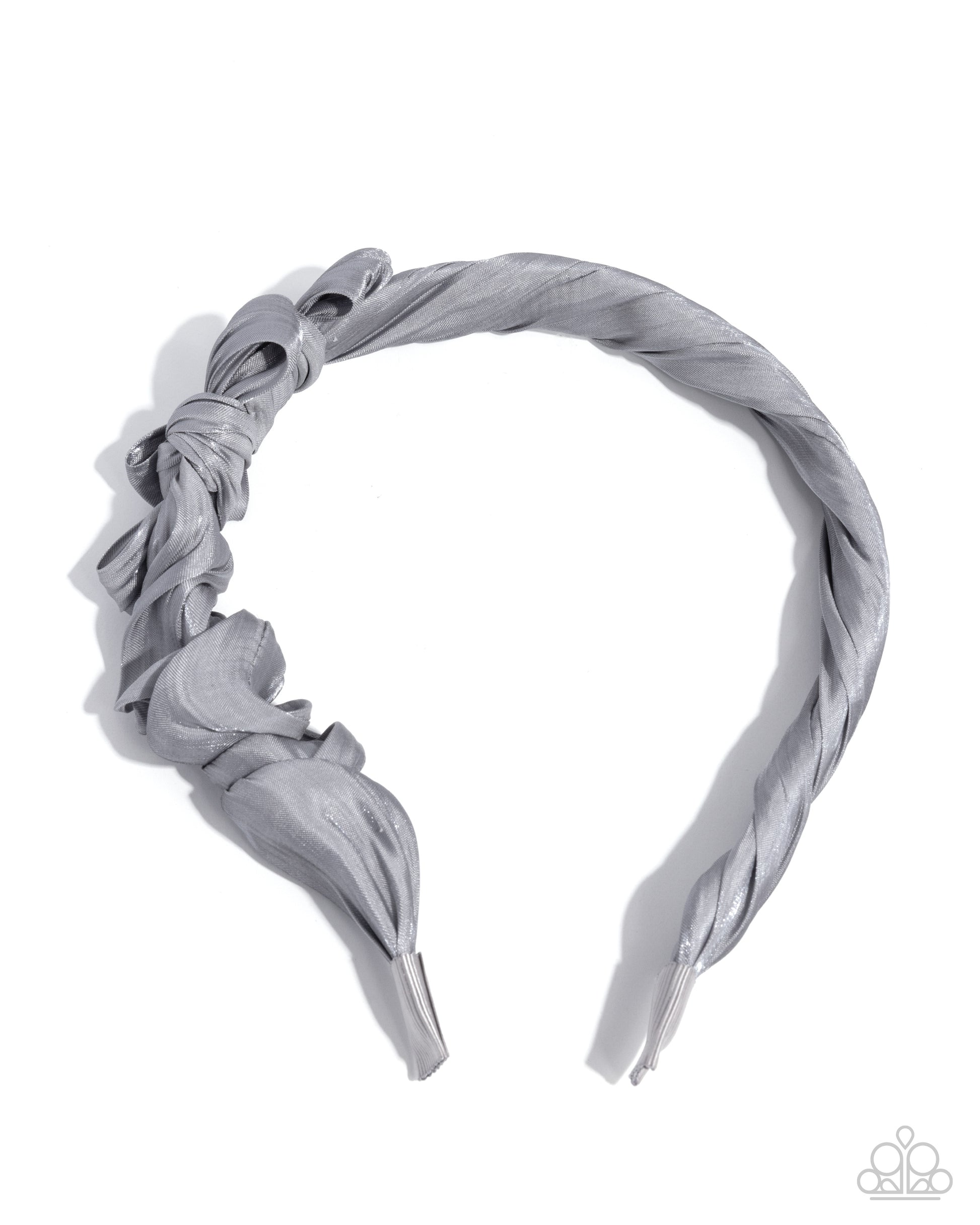 Timeless Ties - silver - Paparazzi headband
