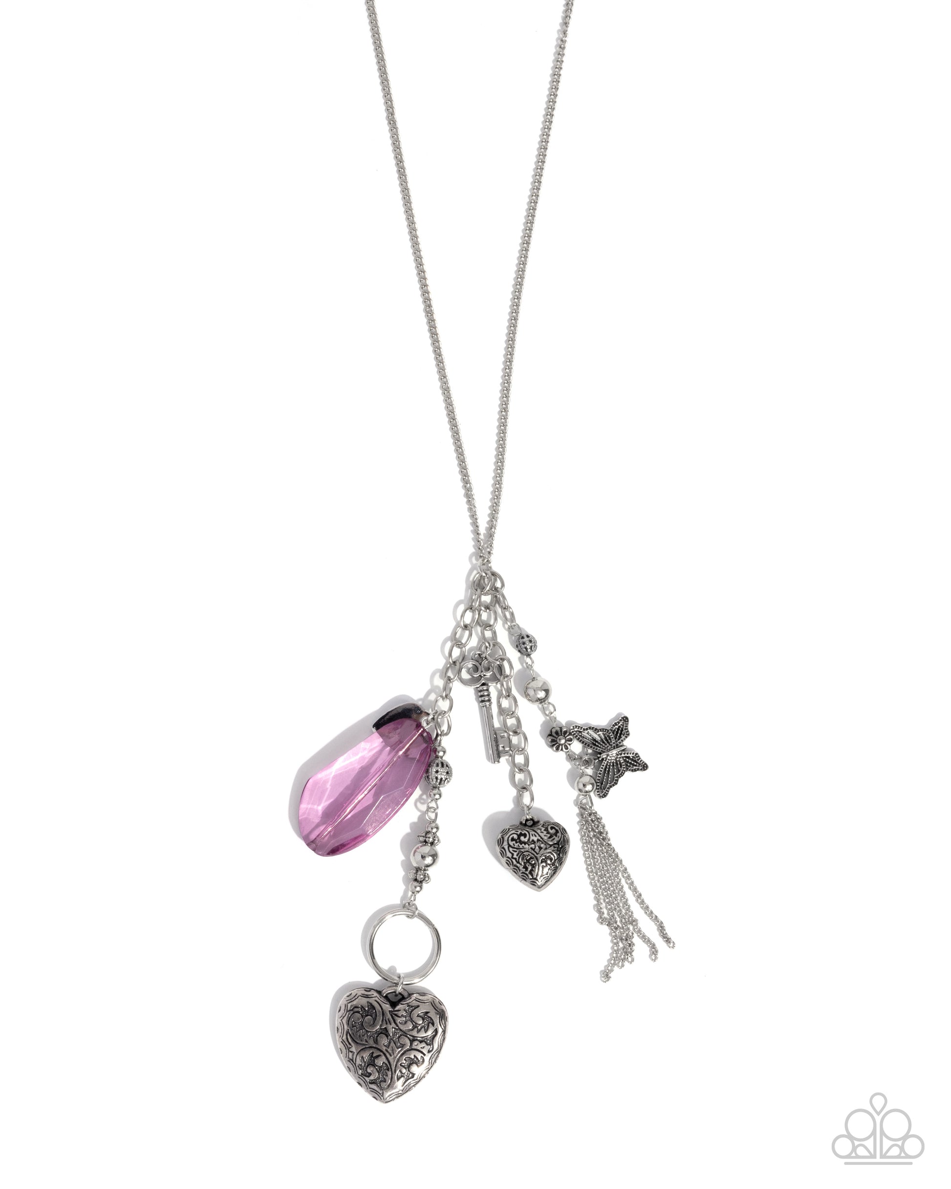 Timeless Transparency - purple - Paparazzi necklace