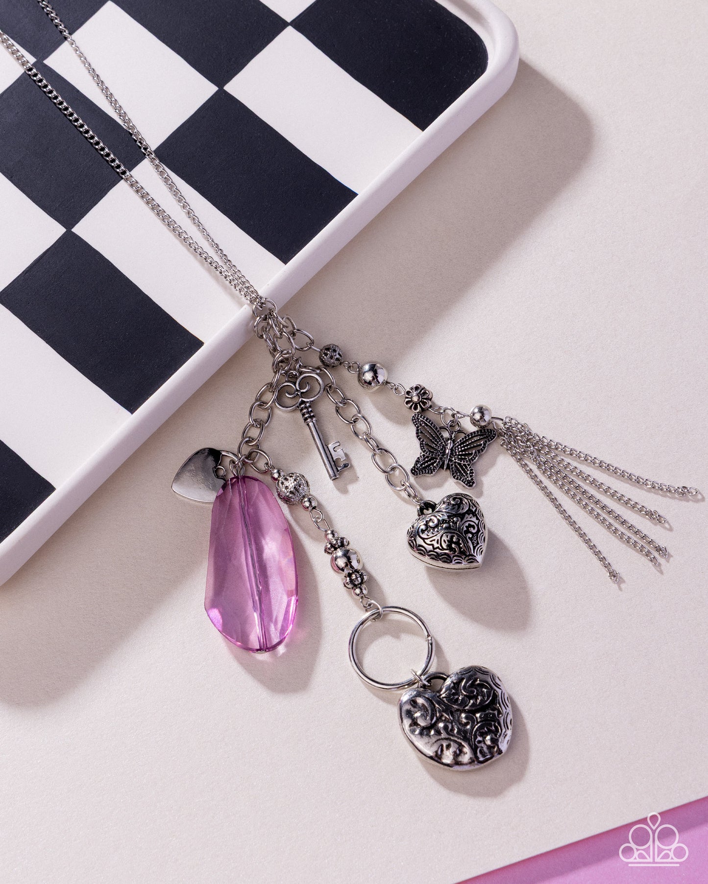 Timeless Transparency - purple - Paparazzi necklace