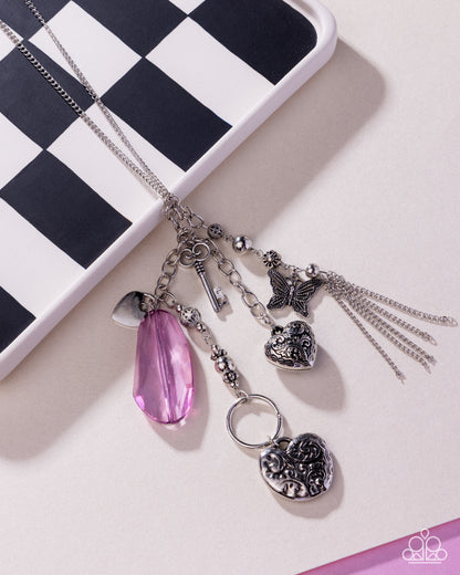 Timeless Transparency - purple - Paparazzi necklace