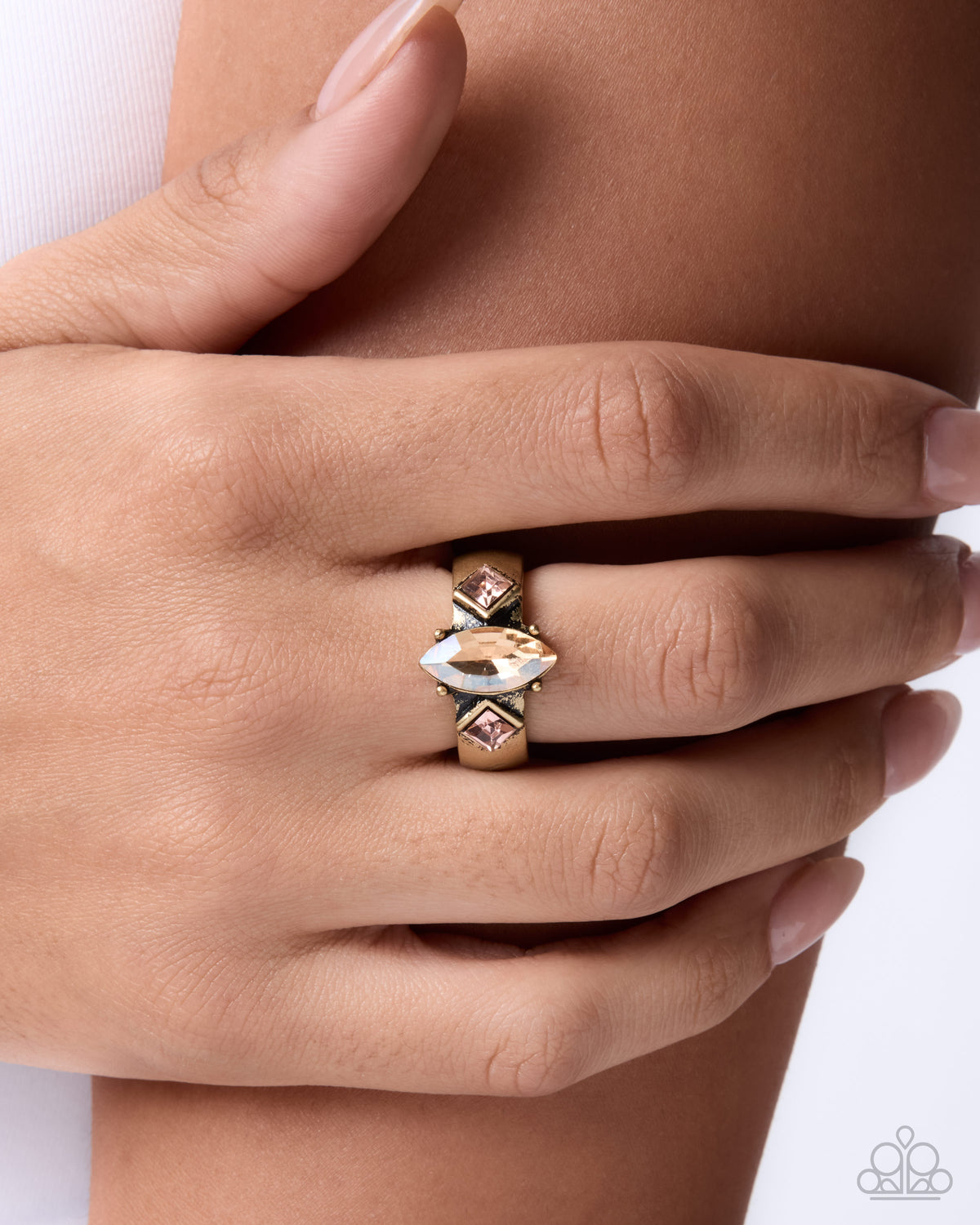 Timeless Treaty - brass - Paparazzi ring