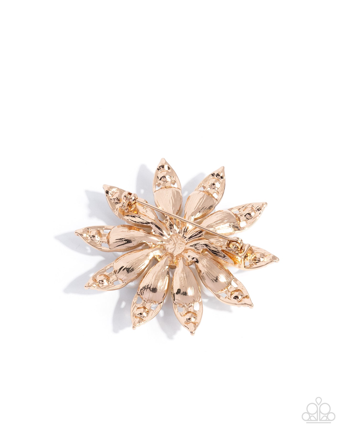 Timeless Tribute - gold - Paparazzi brooch