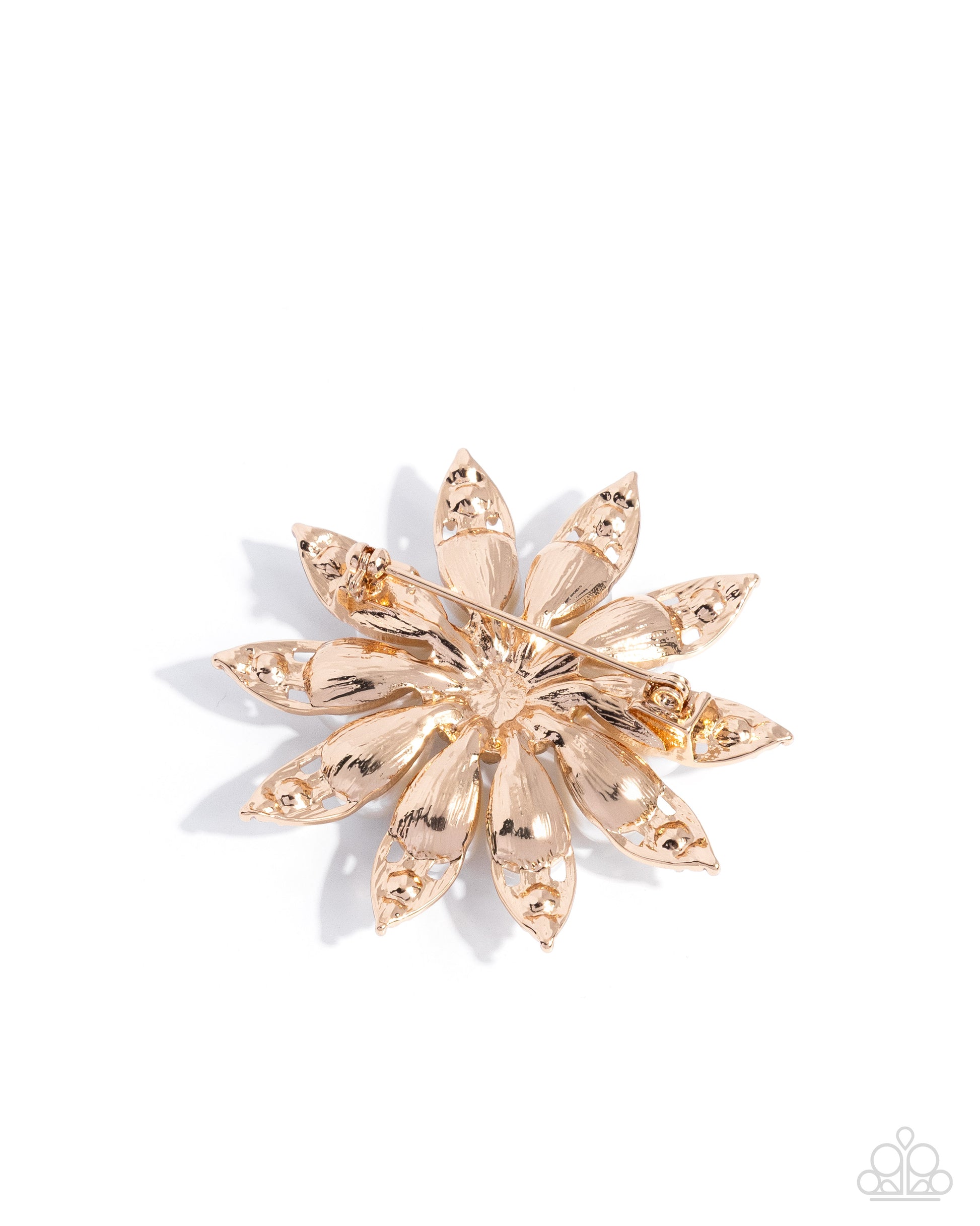 Timeless Tribute - gold - Paparazzi brooch