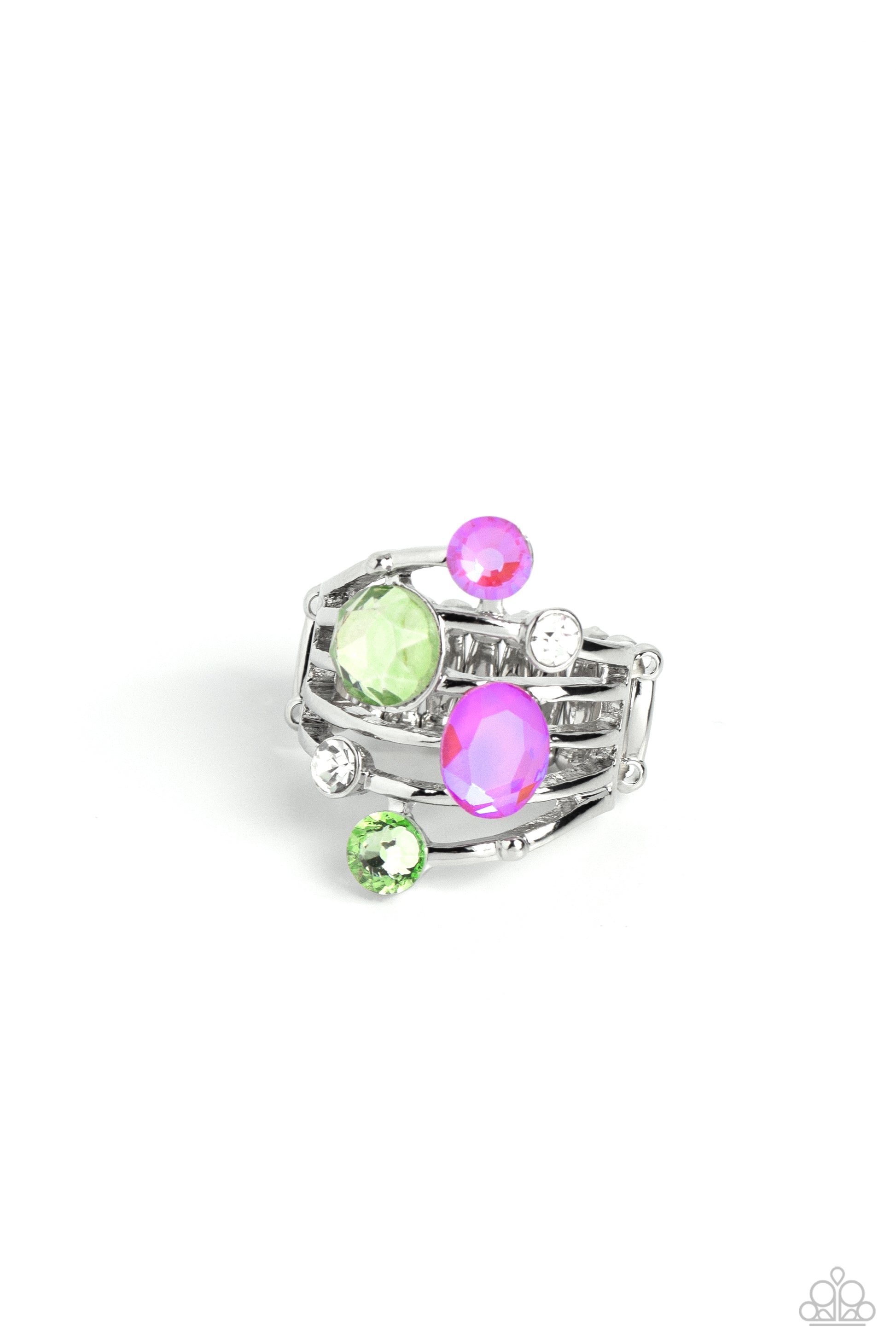 Timeless Trickle - green - Paparazzi ring