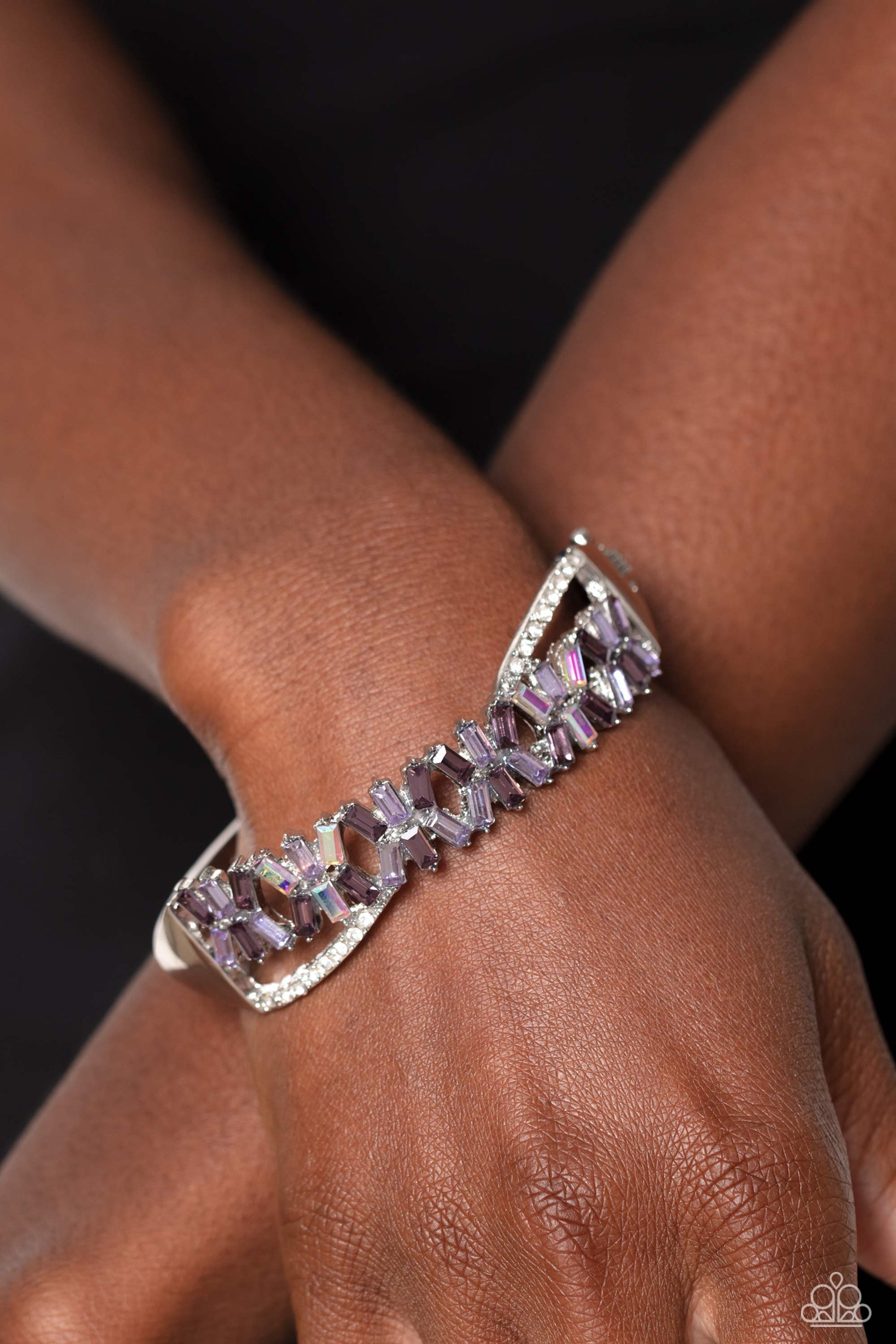 Timeless Trifecta - purple - Paparazzi bracelet