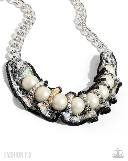 Timeless Tweed - black - Paparazzi necklace
