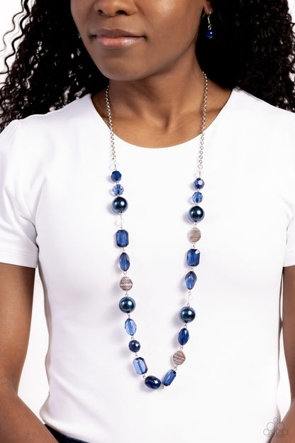 Timelessly Tailored - blue - Paparazzi necklace
