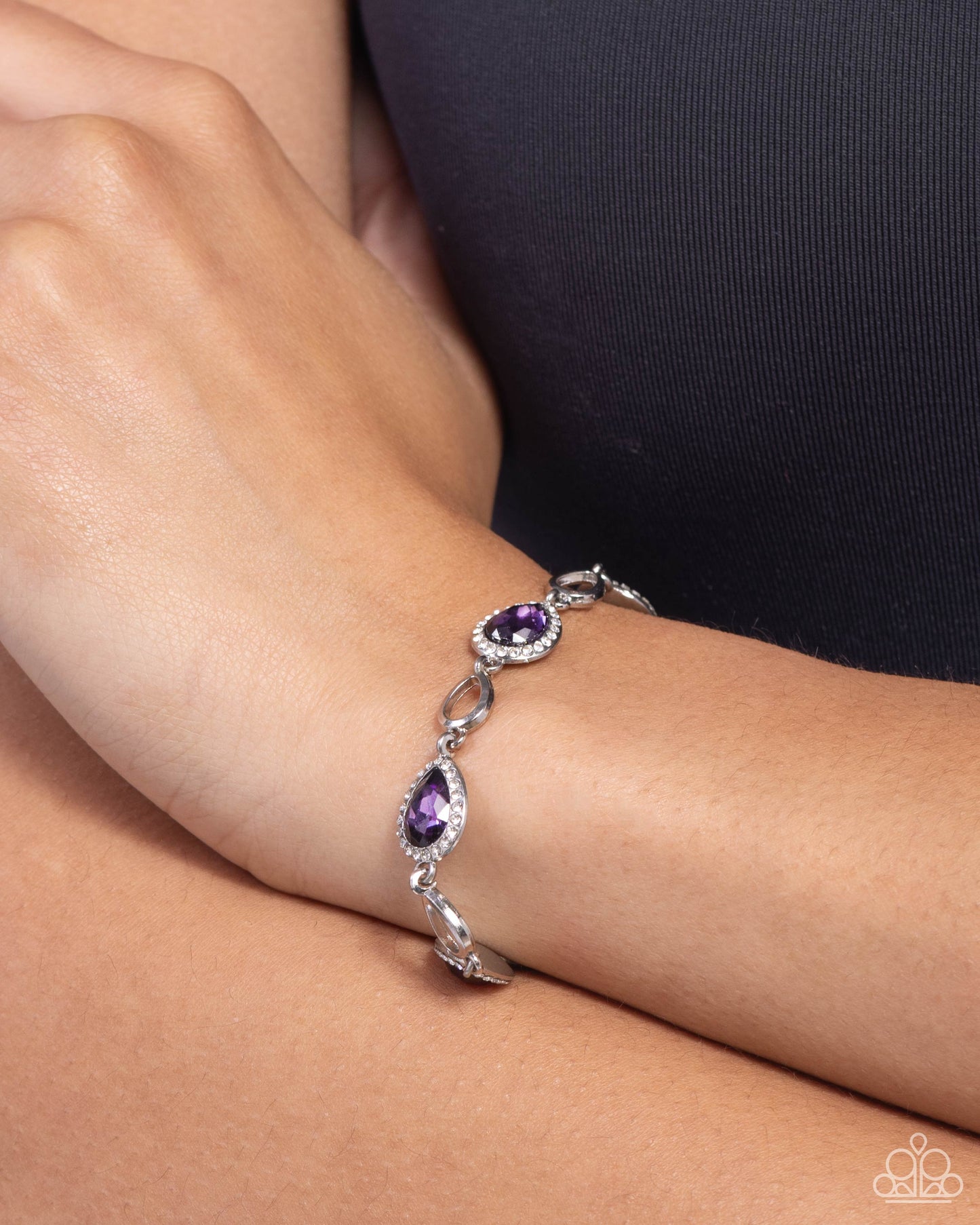 Timelessly Teary - purple - Paparazzi bracelet
