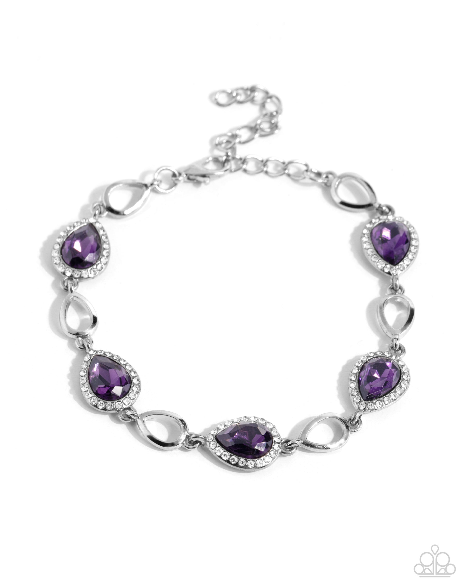 Timelessly Teary - purple - Paparazzi bracelet