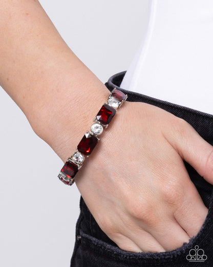 Tonight Only! - red - Paparazzi bracelet