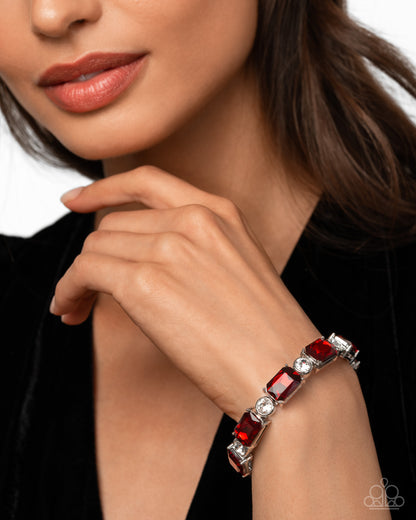 Tonight Only! - red - Paparazzi bracelet