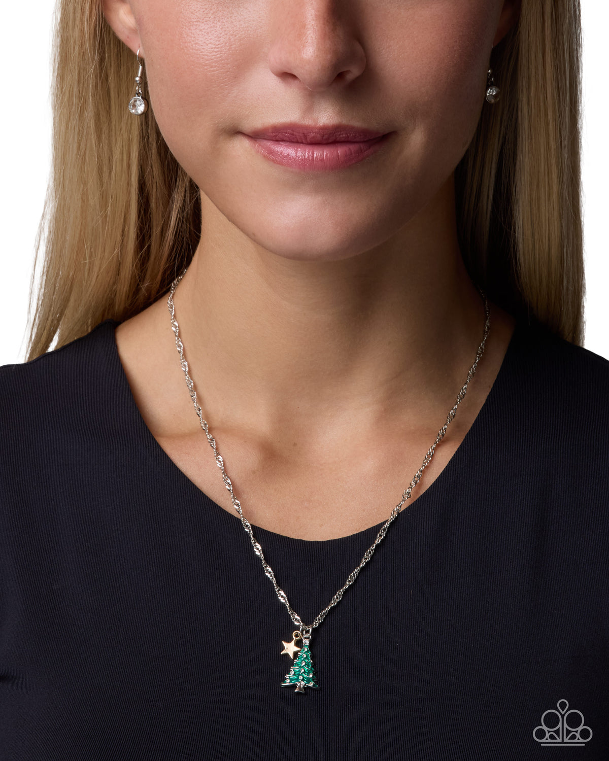 Top of the Tree - green - Paparazzi necklace