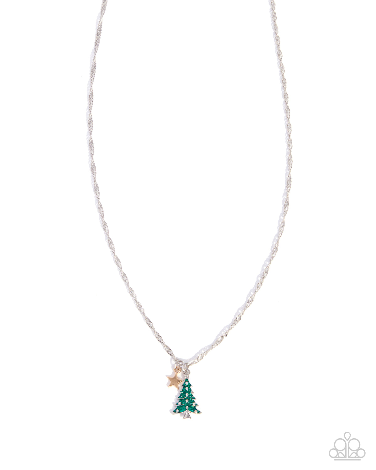 Top of the Tree - green - Paparazzi necklace