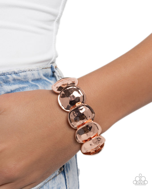 Tortoise Texture - copper - Paparazzi bracelet
