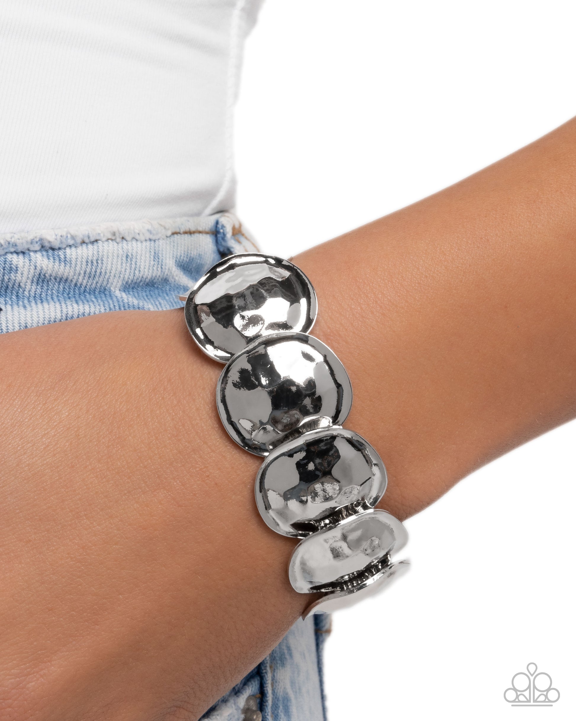 Tortoise Texture - silver - Paparazzi bracelet