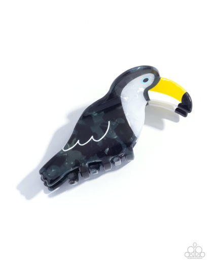 Toucan Theme - black - Paparazzi hair clip