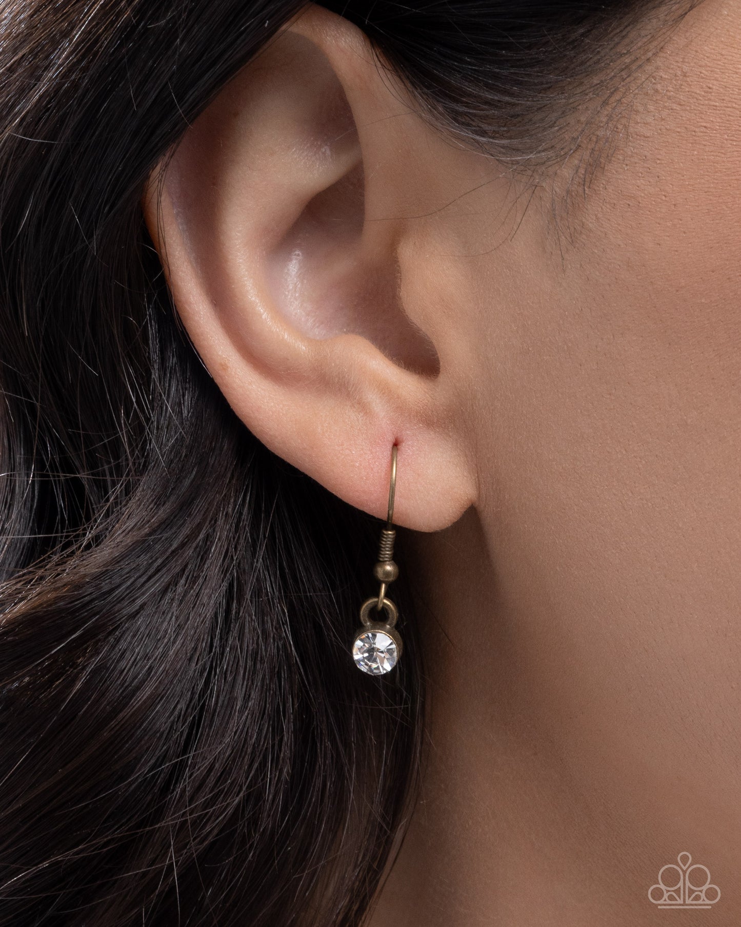 Tough Teardrop - brass - Paparazzi necklace