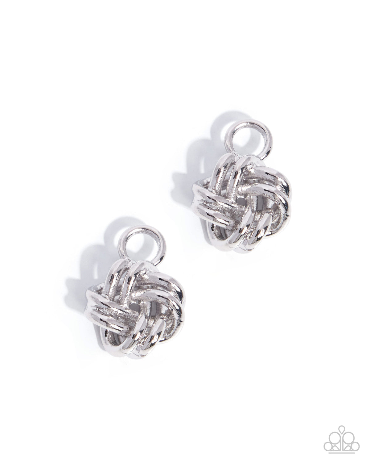 Tousled Time - silver - Paparazzi earring charms